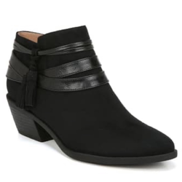 Life Stride Shoes - Life Stride Paloma Black Suede Booties Size 8 EUC